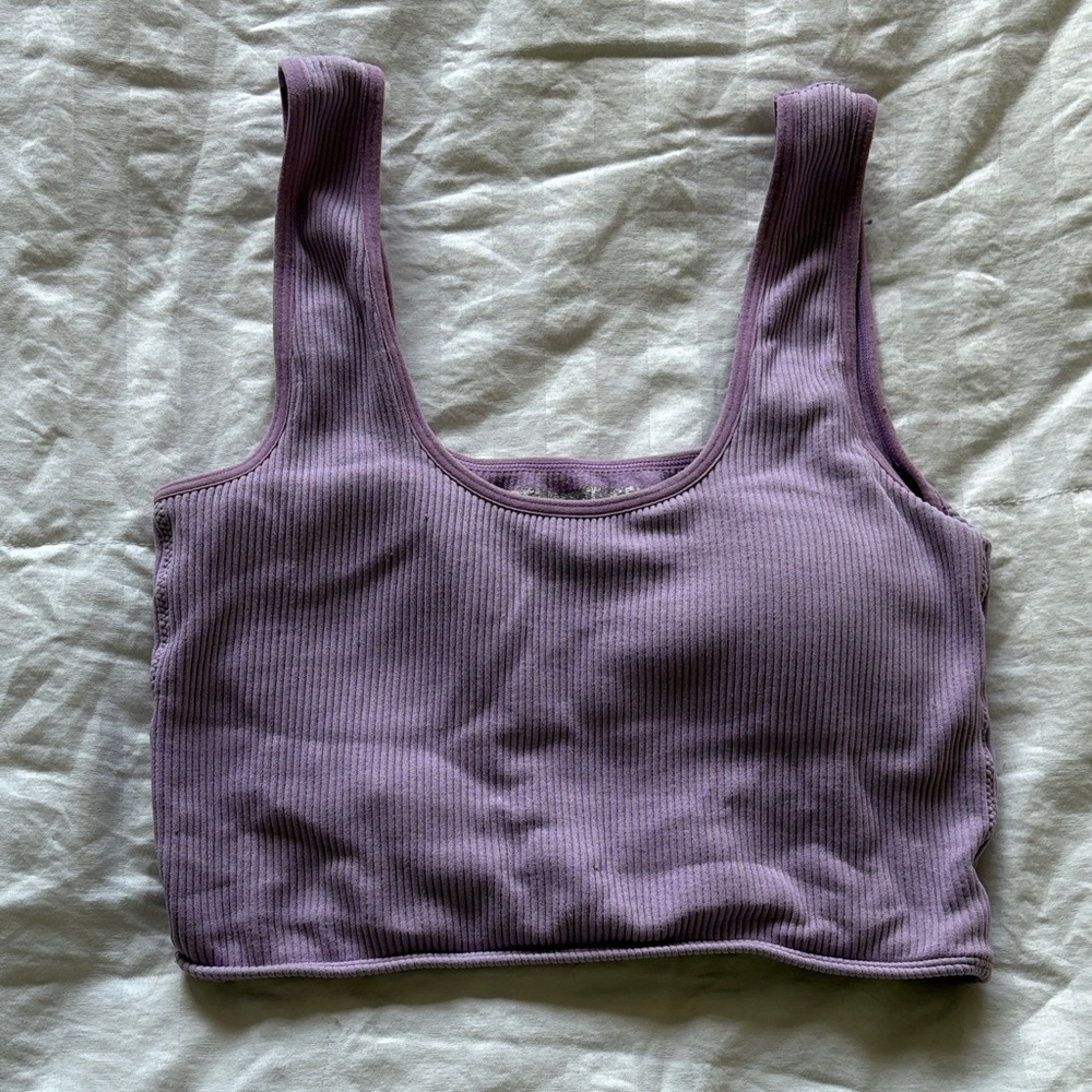 Forever 21 Lavender Ribbed Bandeau